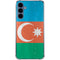 Azerbaijan Flag Distressed Galaxy S24 Clear Case